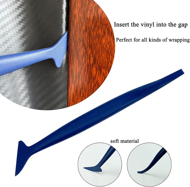 CARTINTS Car Paint Protection Vinyl Film Tool Kit, Window Tint Tools Includes Heat Gun, Squeegee, Scraper, Utility Knife, Edge Trimming Tool, Glass Wiper - Image 5